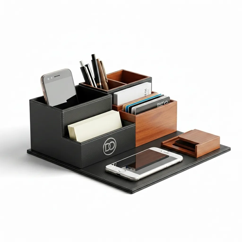 Executive Desk Organizer Branding